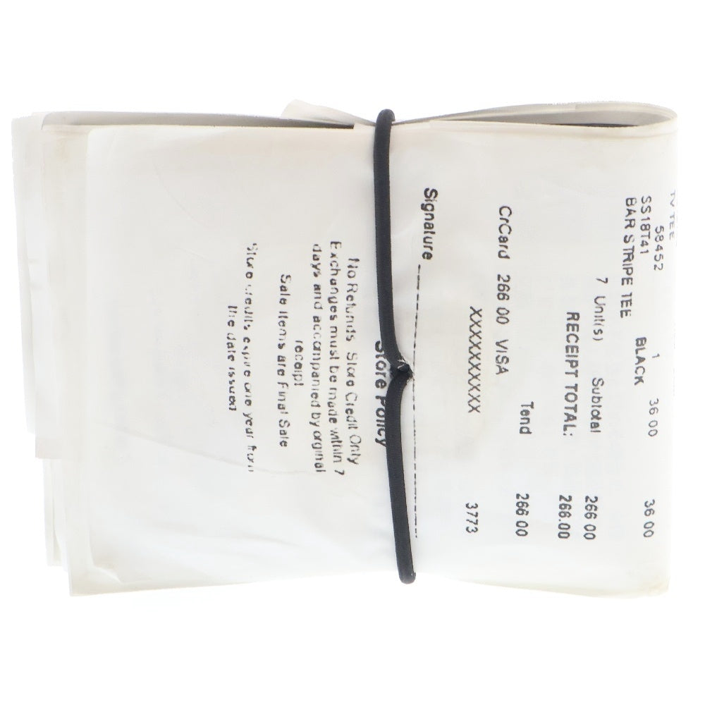 SUPREME(シュプリーム) 24SS ×MM6 Maison Margiela Receipt Wallet エムエムシックスメゾンマルジェラ レシート ウォレット 二つ折り財布 ブラック/ホワイト