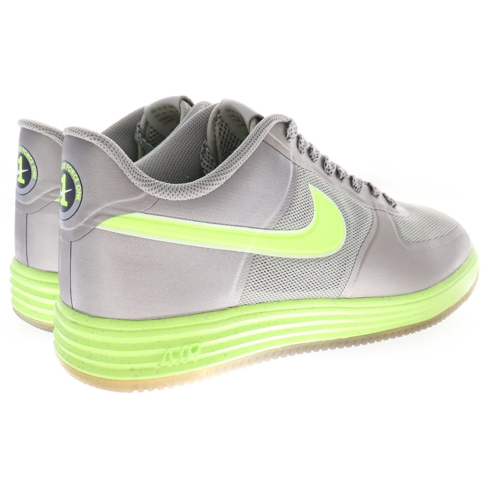 NIKE(ナイキ) 【観賞用 2012年製】 LUNAR FORCE 1 LOW FUSE ルナフォース 1 フューズ ローカットスニーカー シルバー/グリーン US9/27cm 555027-002