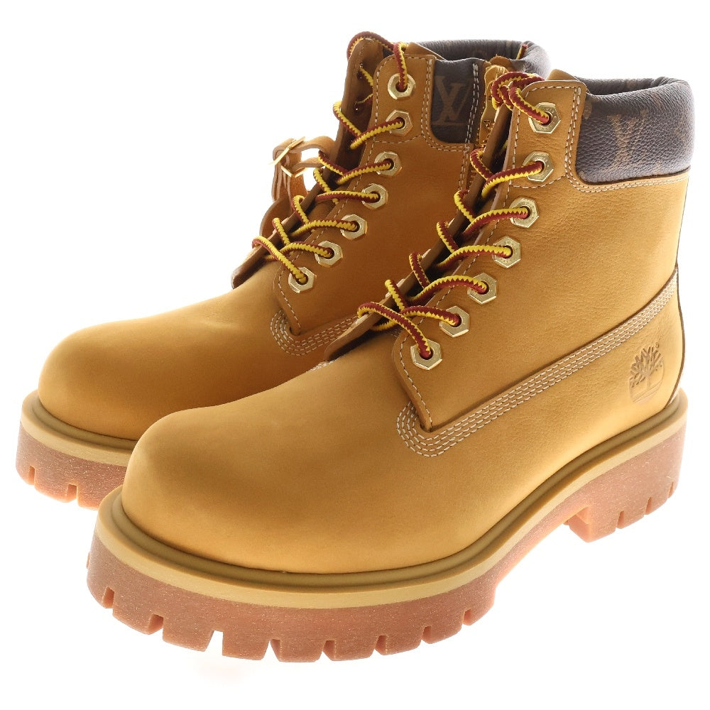 LOUIS VUITTON(ルイヴィトン) ×Timberland 6INCH ANKLE BOOT ティンバーランド モノグラム切替アンクルブーツ ハイカットシューズ ブラウン US9.5/27.5cm FA0264