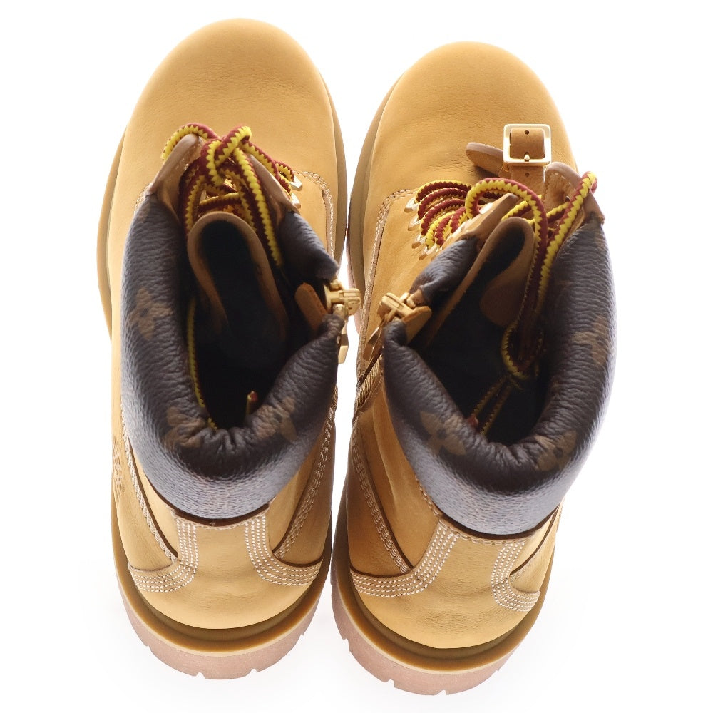 LOUIS VUITTON(ルイヴィトン) ×Timberland 6INCH ANKLE BOOT ティンバーランド モノグラム切替アンクルブーツ ハイカットシューズ ブラウン US9.5/27.5cm FA0264