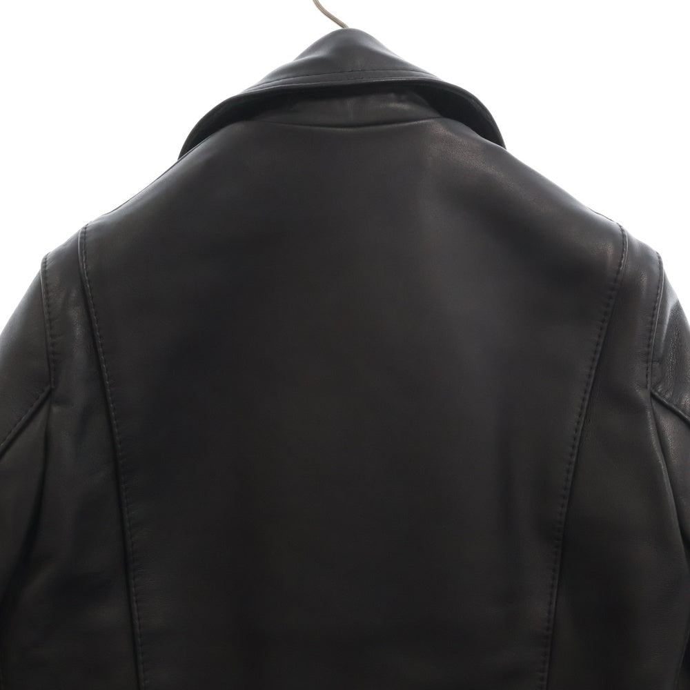 Lewis Leathers(ルイスレザー) 441T CYCLONE TIGHT FIT COWHIDE サイクロン タイト フィット カウハイド レザー ダブル ジャケット ライダース 裏地赤 ブラック