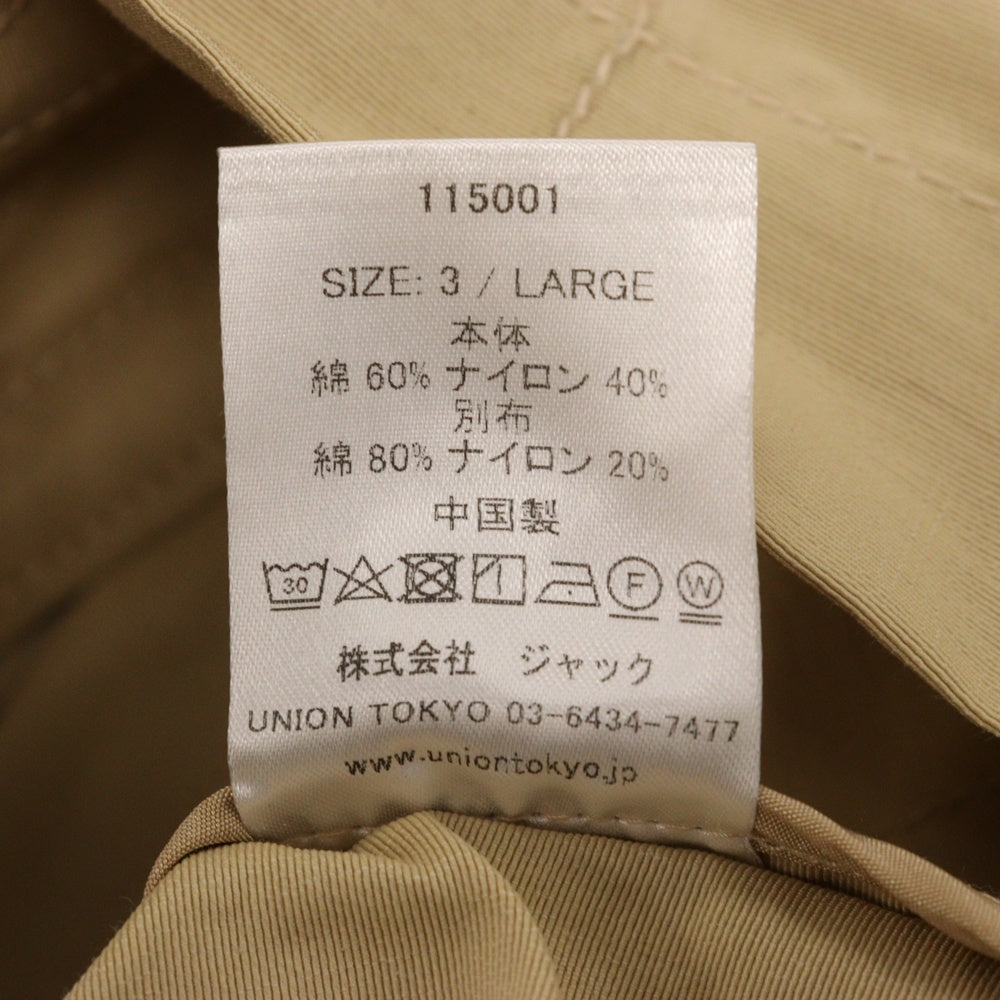 UNION(ユニオン) ROOSEVELT TRENCH ルーズベルト トレンチコート ベージュ 115001