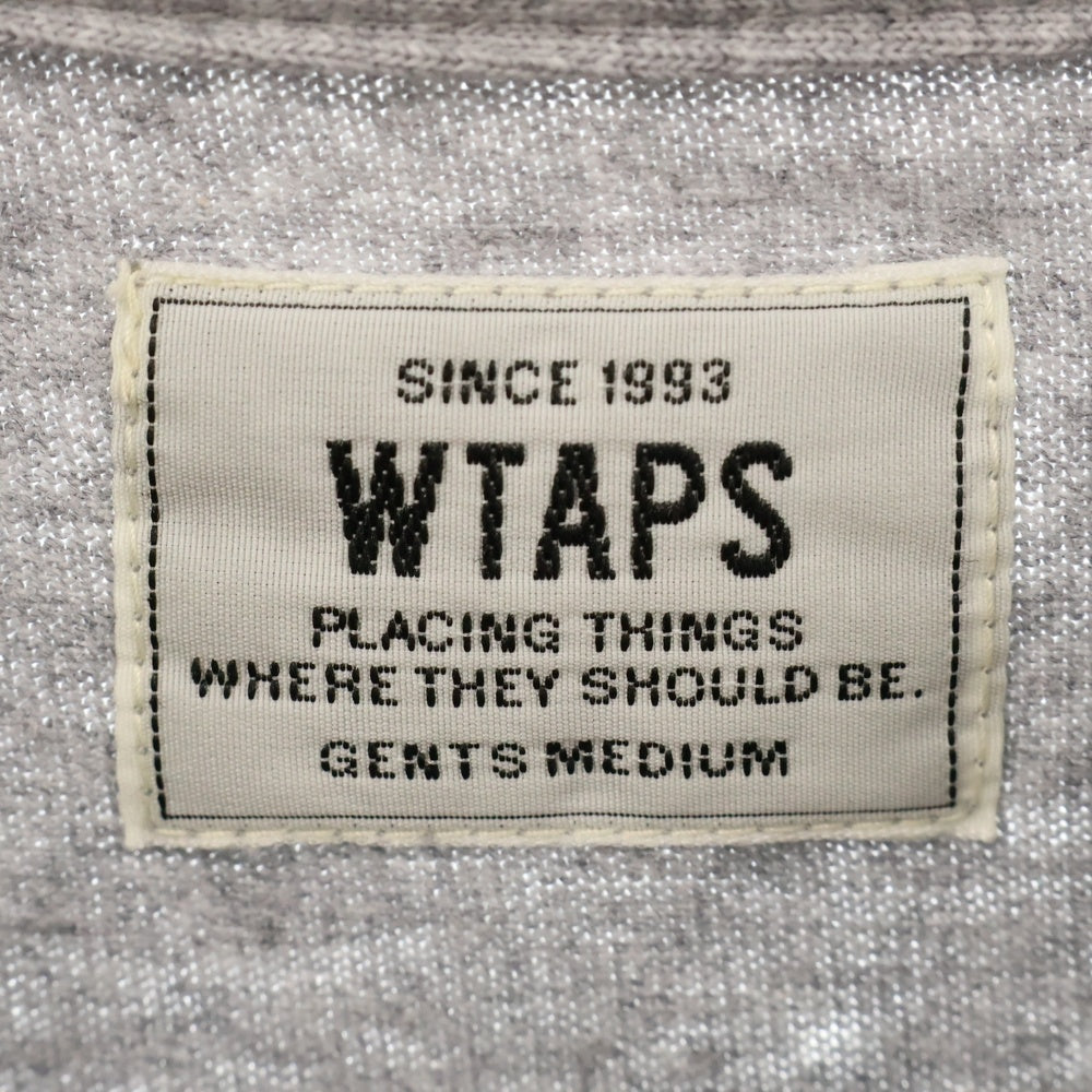 WTAPS(ダブルタップス) 17AW BLANK SS 01 TEE ブランク ポケット クルーネック半袖Tシャツ カットソー グレー 172ATDT-CSM01