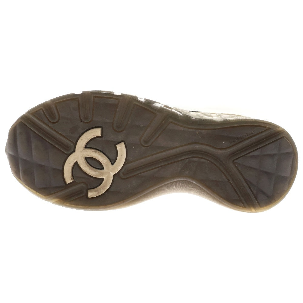 CHANEL(シャネル) Coco Mark Matrassse Fabric Sneakers ココマーク マトラッセ ファブリック ローカット スニーカー ブラック W G38290 レディース