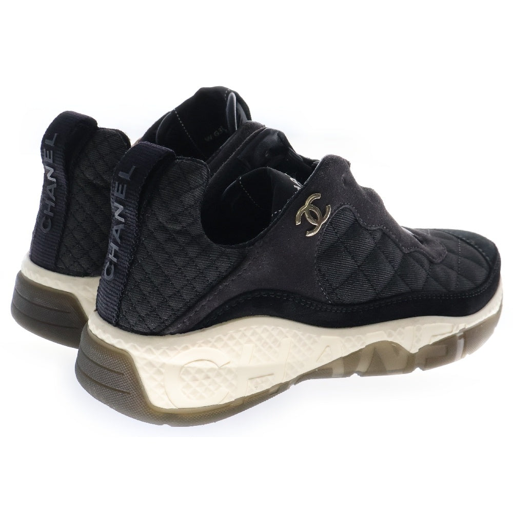 CHANEL(シャネル) Coco Mark Matrassse Fabric Sneakers ココマーク マトラッセ ファブリック ローカット スニーカー ブラック W G38290 レディース