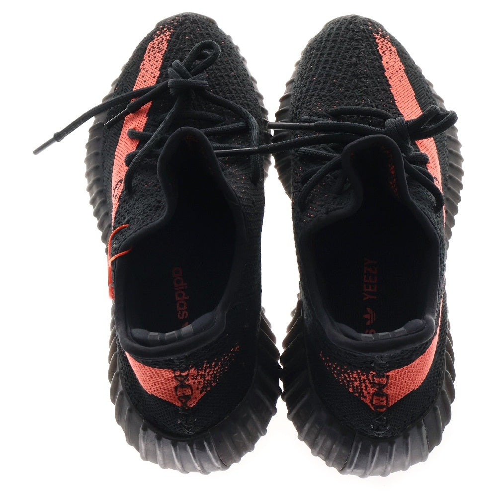 adidas(アディダス) YEEZY BOOST 350 V2 CORE BLACK イージーブースト ローカットスニーカー ブラック/レッド US8.5/26.5cm BY9612