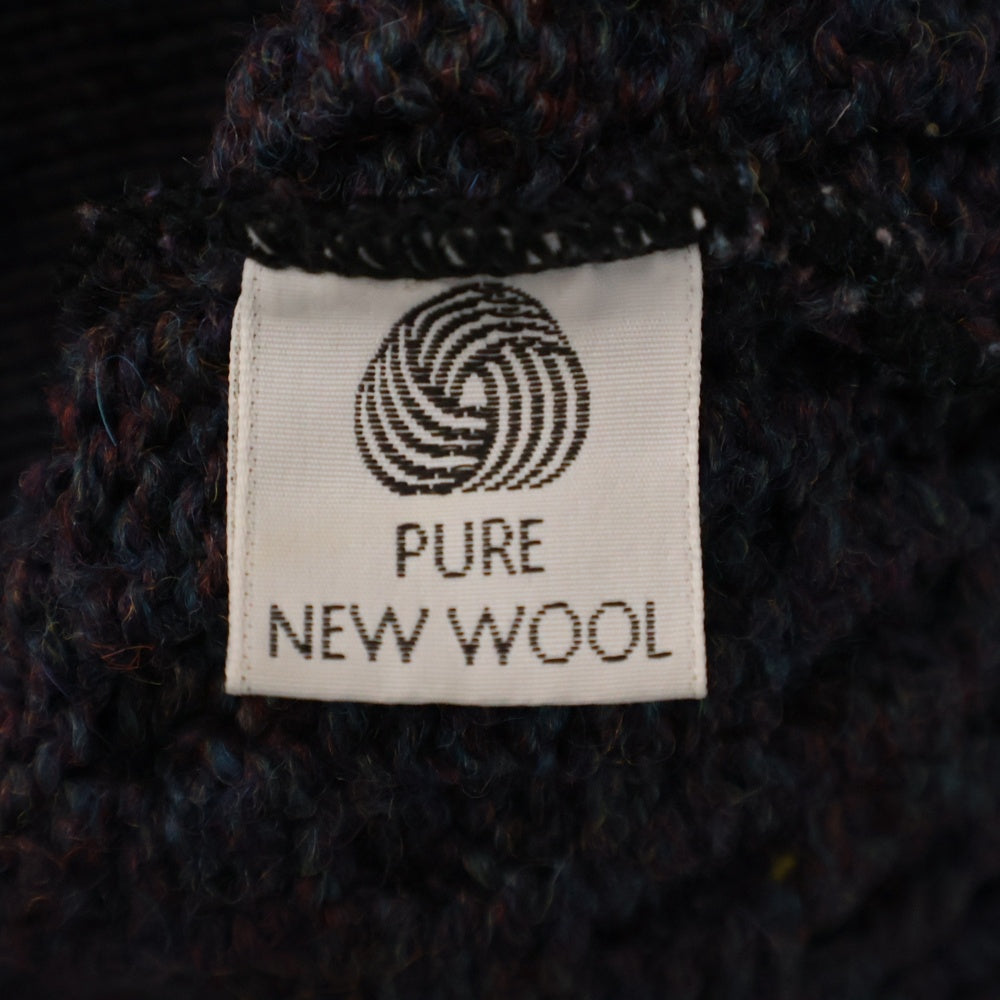VINTAGE(ヴィンテージ) 80S COUNTRY VINTAGE FISHERMAN WOOL KNIT SWEATER ヴィンテージ カントリー アイルランド製 フィッシャーマン ウールニットセーター パープル