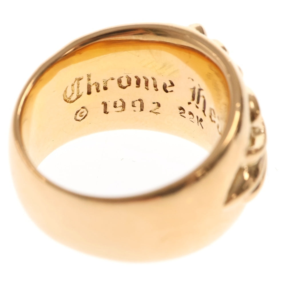 CHROME HEARTS(クロムハーツ) 22K FLRL CRS フローラルクロスリング ゴールド