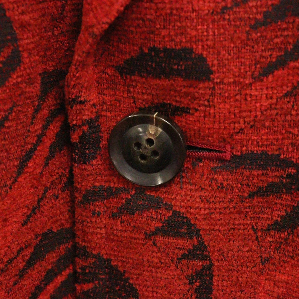 Sasquatchfabrix.(サスクワッチファブリックス) 22AW FAR EAST AG COAT ファーイースト 総柄ロングコート レッド 22AW-JKH-001