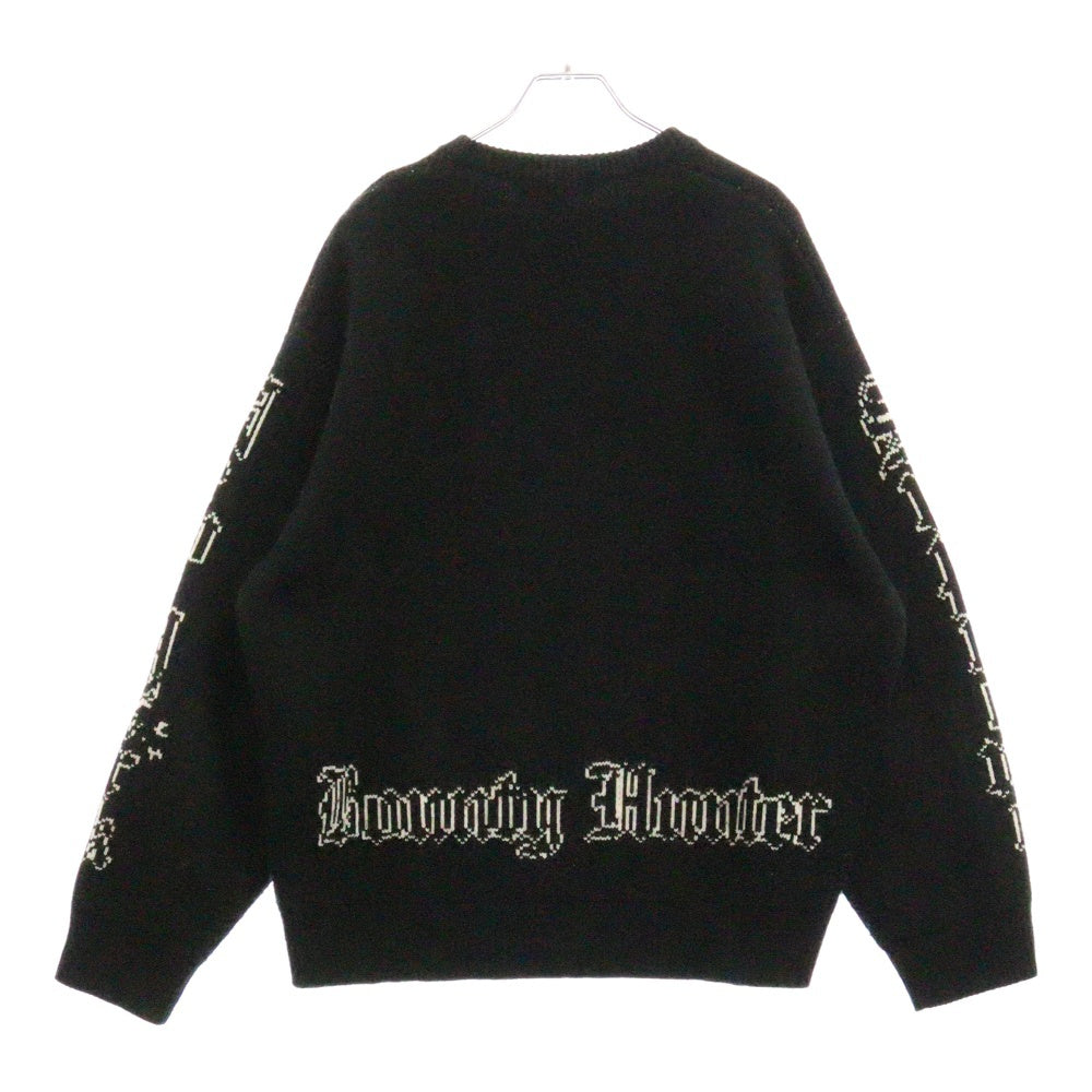 SUPREME(シュプリーム) 23AW ×BOUNTY HUNTER バウンティーハンター スカルロゴ ニットセーター ブラック