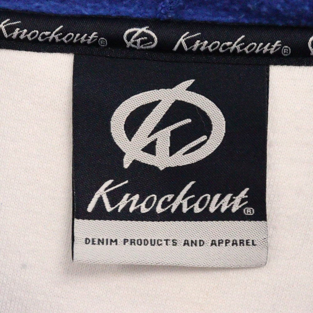VINTAGE(ヴィンテージ) 00s Knockout ノックアウト ボーダー ジップアップパーカー ブルー