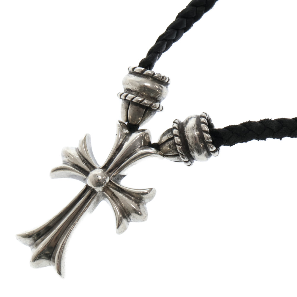 CHROME HEARTS(クロムハーツ) CH CRS SMLスモールCHクロス BC ボロチップブレイド ネックレス シルバー BCA220