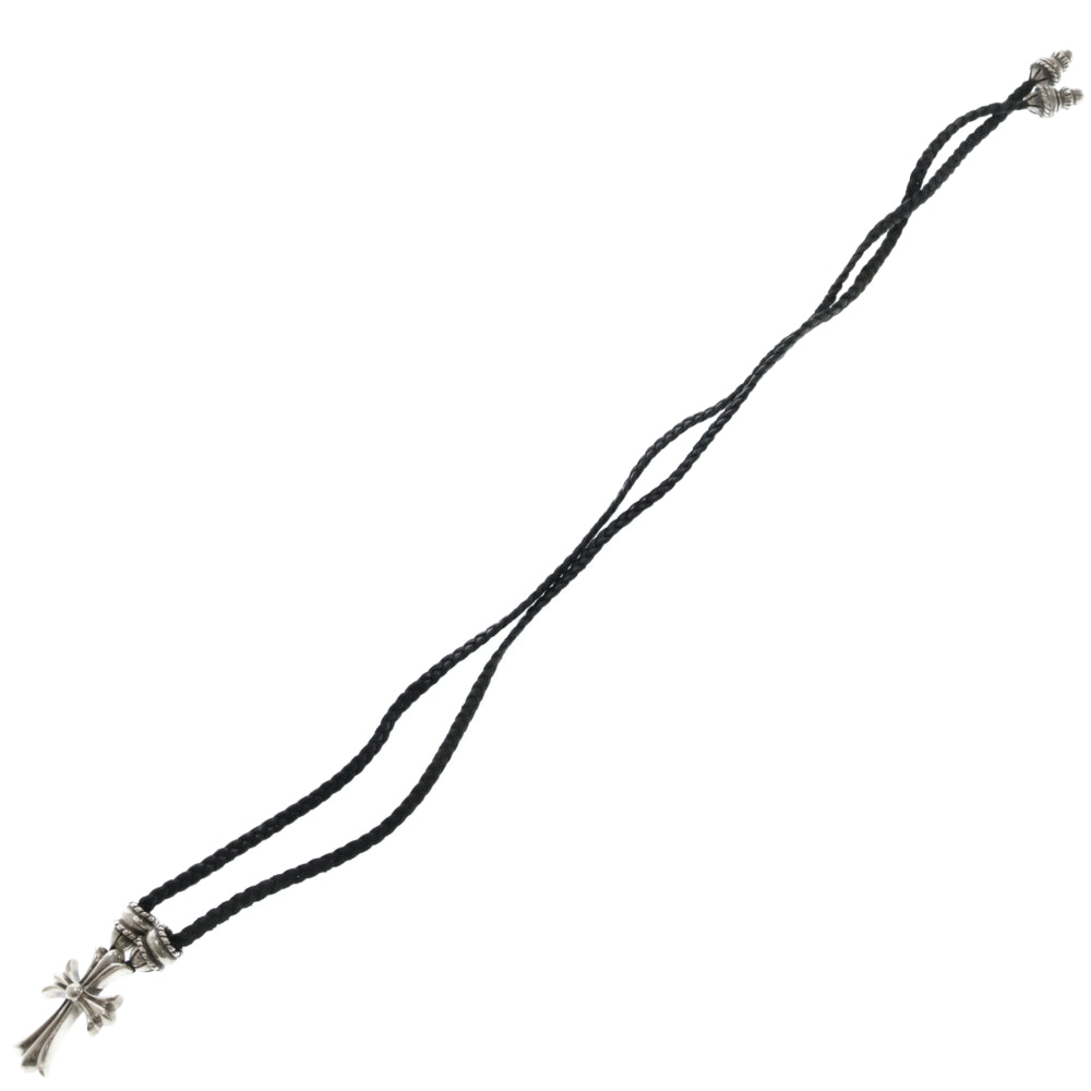 CHROME HEARTS(クロムハーツ) CH CRS SMLスモールCHクロス BC ボロチップブレイド ネックレス シルバー BCA220