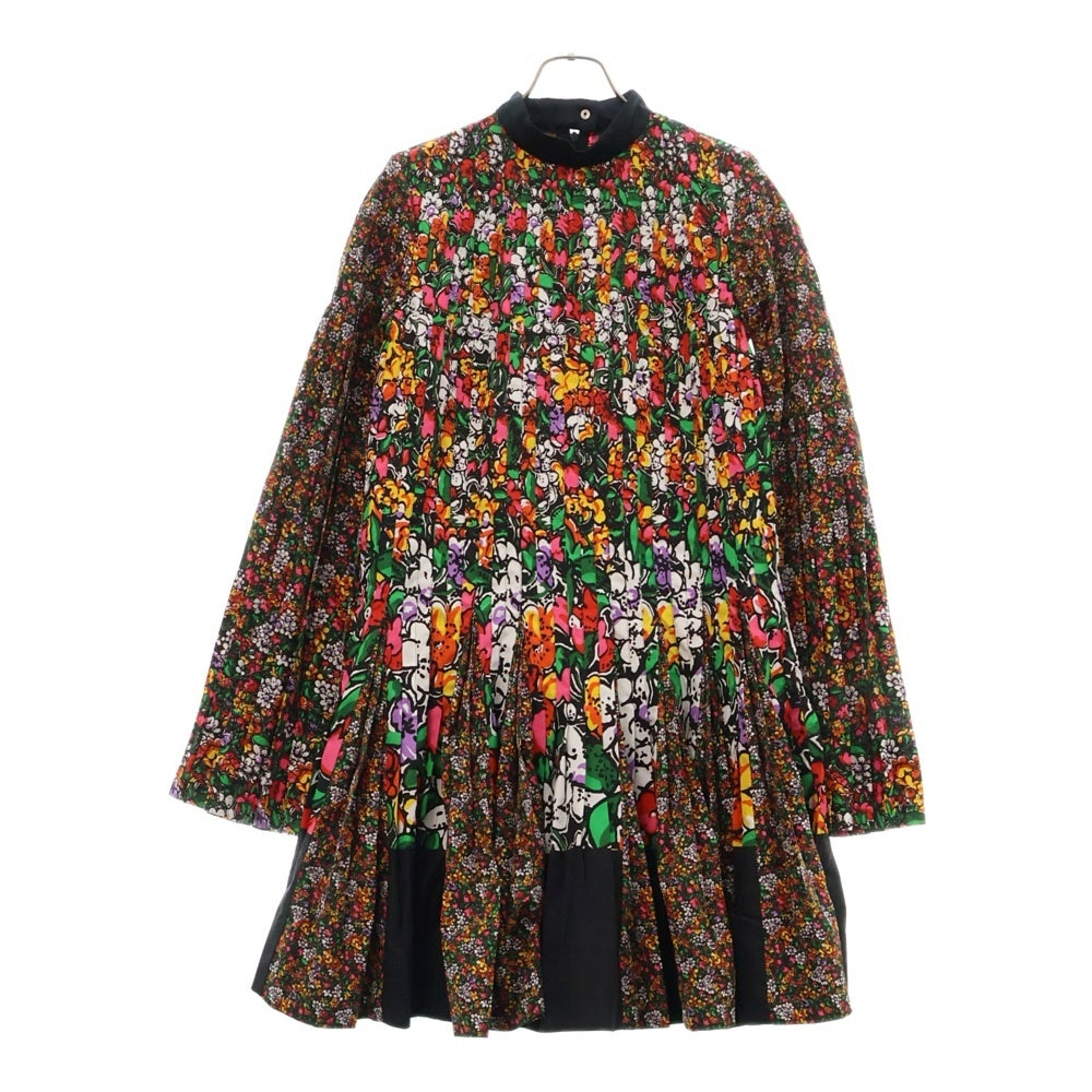 Sacai(サカイ) SAMPLE Floral Print フローラル 総柄プリント プリーツデザイン ワンピース マルチカラー レディース