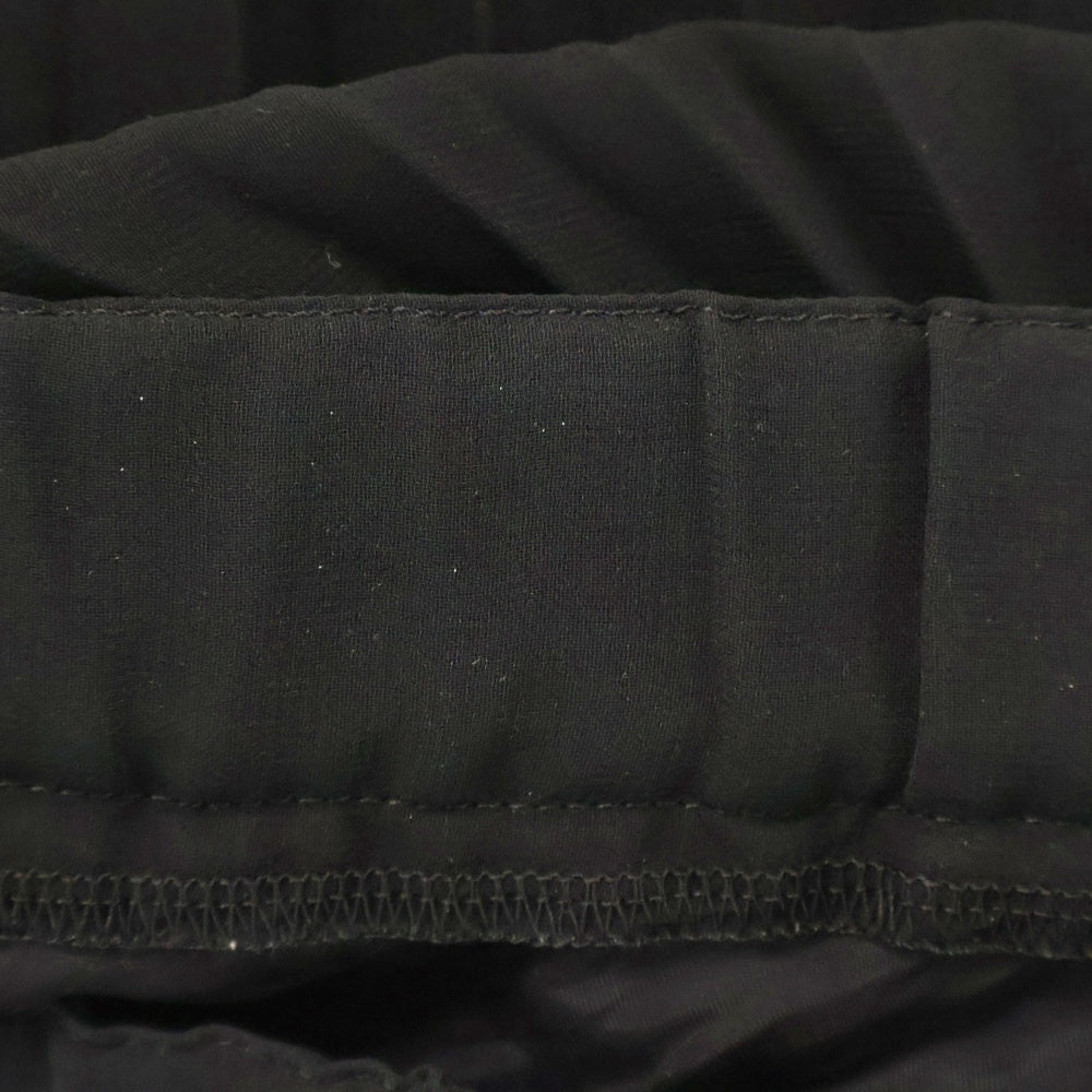 BLACK COMME des GARCONS(ブラックコムデギャルソン) 11AW シースルー プリーツ ミディアム フレアスカート ブラック レディース 1H-S005 AD2011