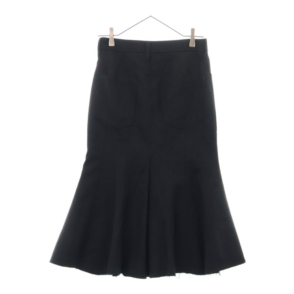 JUNYA WATANABE COMME des GARCONS(ジュンヤワタナベ コムデギャルソン) 11AW 再構築 カットオフ ウール フレア マーメイドスカート ブラック レディース JH-S014 AD2011