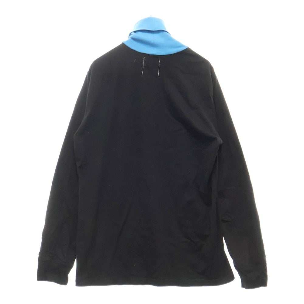 TAKAHIROMIYASHITA The SoloIst.(タカヒロミヤシタザソロイスト) 22AW タートルネックカットソー 長袖Tシャツ ブラック sc.0010AW22