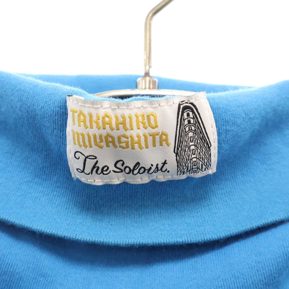 TAKAHIROMIYASHITA The SoloIst.(タカヒロミヤシタザソロイスト) 22AW タートルネックカットソー 長袖Tシャツ ブラック sc.0010AW22