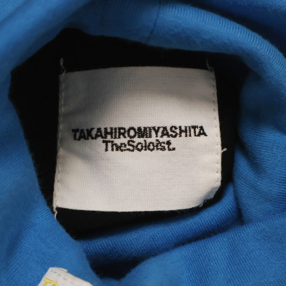 TAKAHIROMIYASHITA The SoloIst.(タカヒロミヤシタザソロイスト) 22AW タートルネックカットソー 長袖Tシャツ ブラック sc.0010AW22