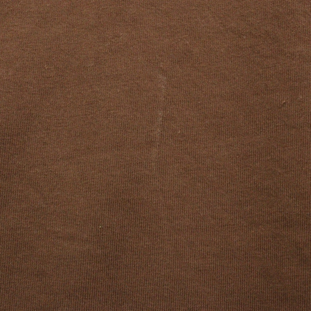 FEAR OF GOD ESSENTIALS(フィアオブゴッド エッセンシャルズ) L/S T-SHIRT フロントラバーロゴ 長袖 カットソー Tシャツ ロンT ブラウン