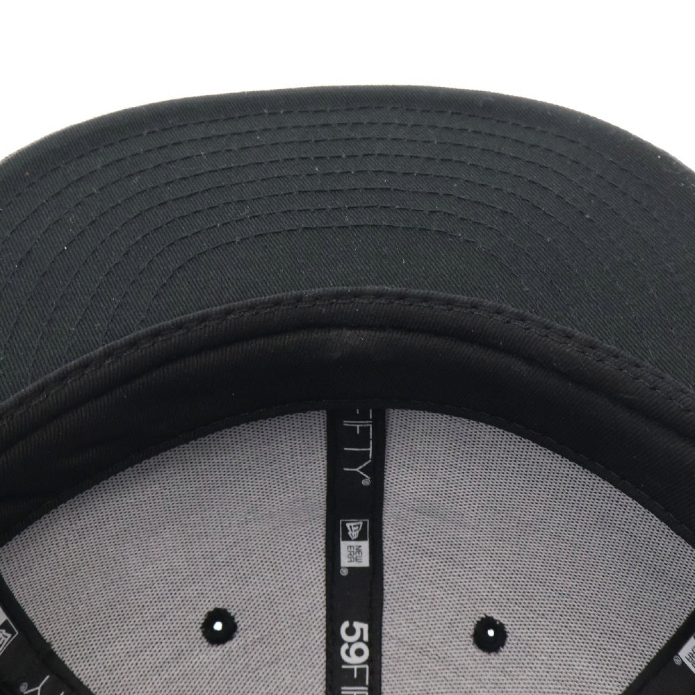 WACKO MARIA(ワコマリア) 23AW 59FIFTY ロゴエンブロイダリー 6パネル ベースボールキャップ ブラック 23FW-WMA-CP01