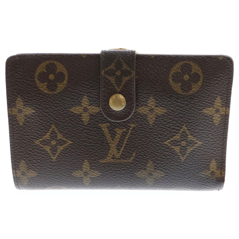 LOUIS VUITTON(ルイヴィトン) ポルト モネ ビエ ヴィエノワ モノグラム コンパクトウォレット がま口 二つ折り財布 ブラウン M61663 CA0055 レディース