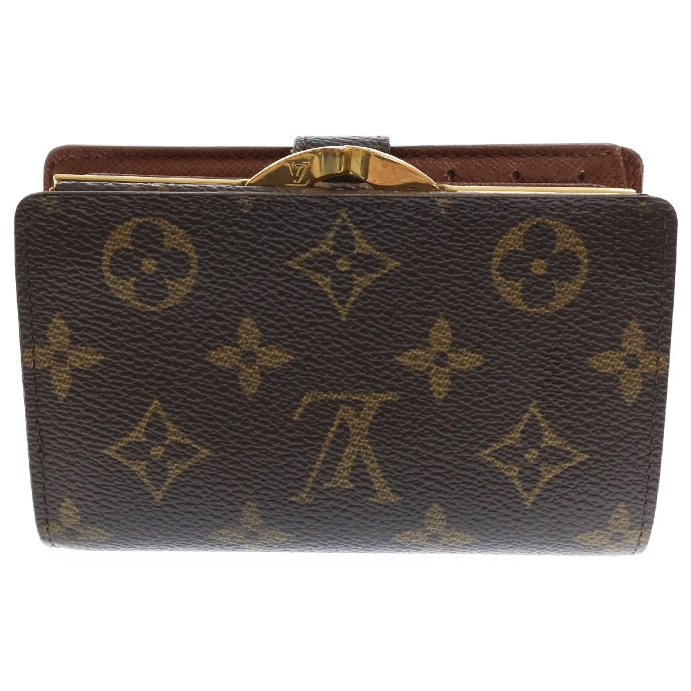 LOUIS VUITTON(ルイヴィトン) ポルト モネ ビエ ヴィエノワ モノグラム コンパクトウォレット がま口 二つ折り財布 ブラウン M61663 CA0055 レディース