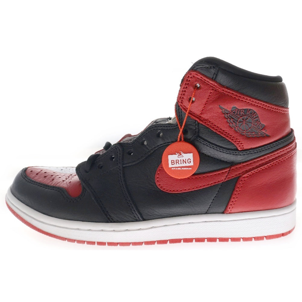 NIKE(ナイキ) AIR JORDAN 1 RETRO HIGH OG NRG HOMAGE TO HOME エアジョーダン1 オマージュトゥホーム ハイカットスニーカー ホワイト ブラック レッド US8/26cm 861428-061