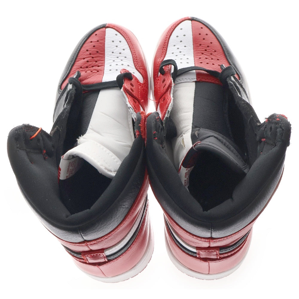 NIKE(ナイキ) AIR JORDAN 1 RETRO HIGH OG NRG HOMAGE TO HOME エアジョーダン1 オマージュトゥホーム ハイカットスニーカー ホワイト ブラック レッド US8/26cm 861428-061