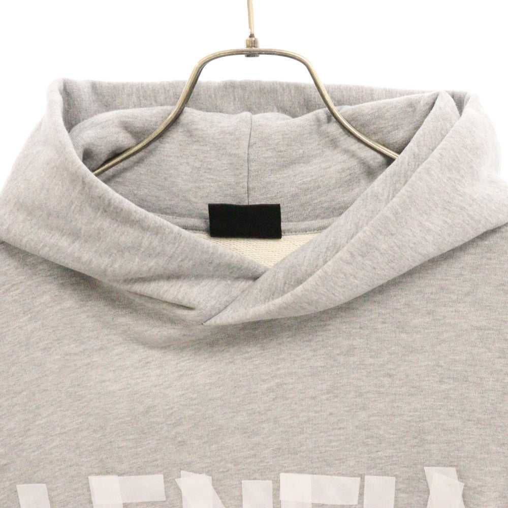 BALENCIAGA(バレンシアガ) 24SS TAPE LOGO HOODIE テープロゴ ダメージ加工 プルオーバースウェットパーカー フーディー グレー 744441 TRVK2