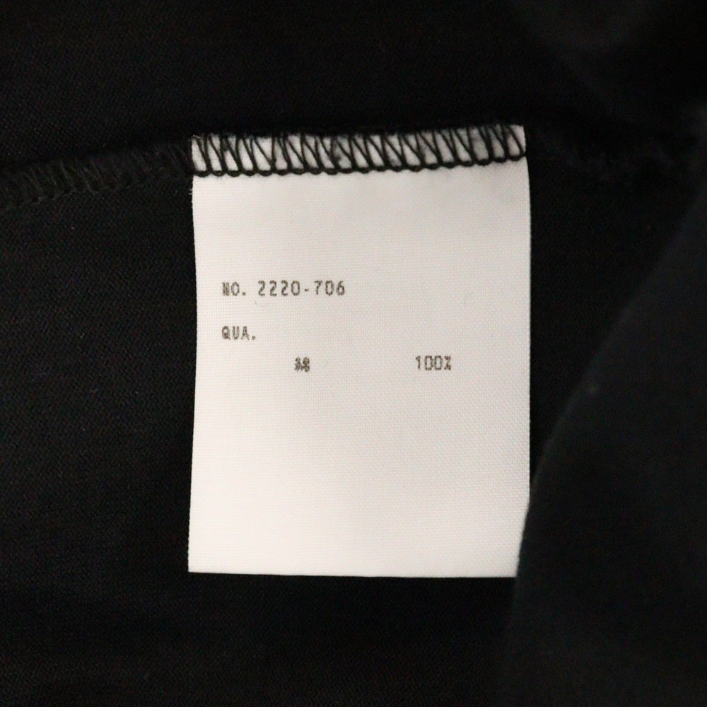 LAD MUSICIAN(ラッドミュージシャン) HIGH NECK BIG T-SHIRT ハイネック 長袖Tシャツ カットソー ブラック 2220-706