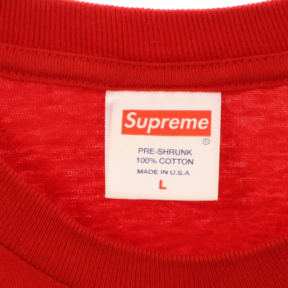 SUPREME(シュプリーム) 17AW Arabic Logo L/S Tee アラビックロゴ クルーネック長袖Tシャツ カットソー レッド