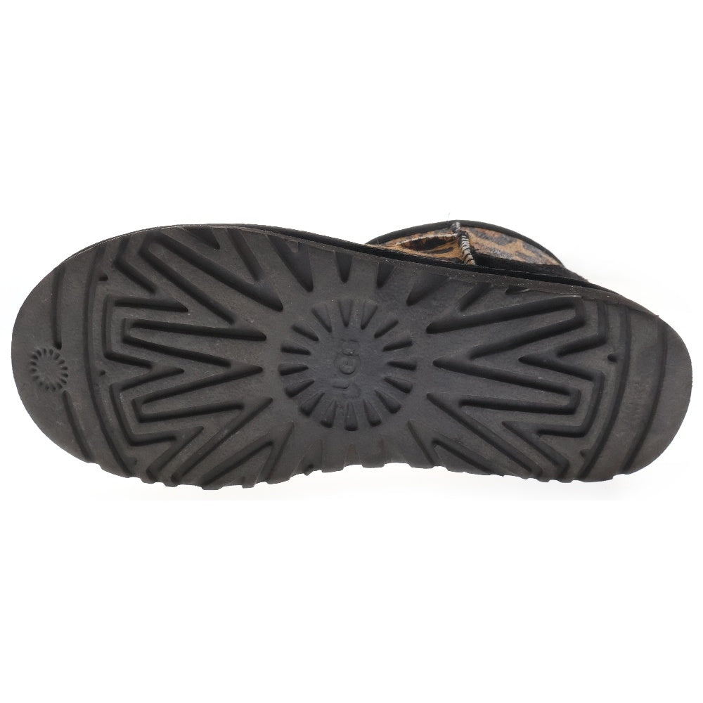 UGG(アグ) W CLASSIC ULTRA MINI PANTHER クラシック ウルトラ ミニ パンサー レオパード ハラコ ブーツ ブラウン US6/23cm レディース