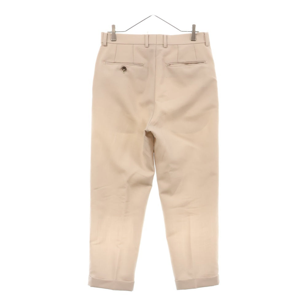 WACKO MARIA(ワコマリア) DORMEUIL PLEATED TROUSERS TYPE-2 ドーメル生地 プリーツトラウザー スラックスパンツ ライトベージュ