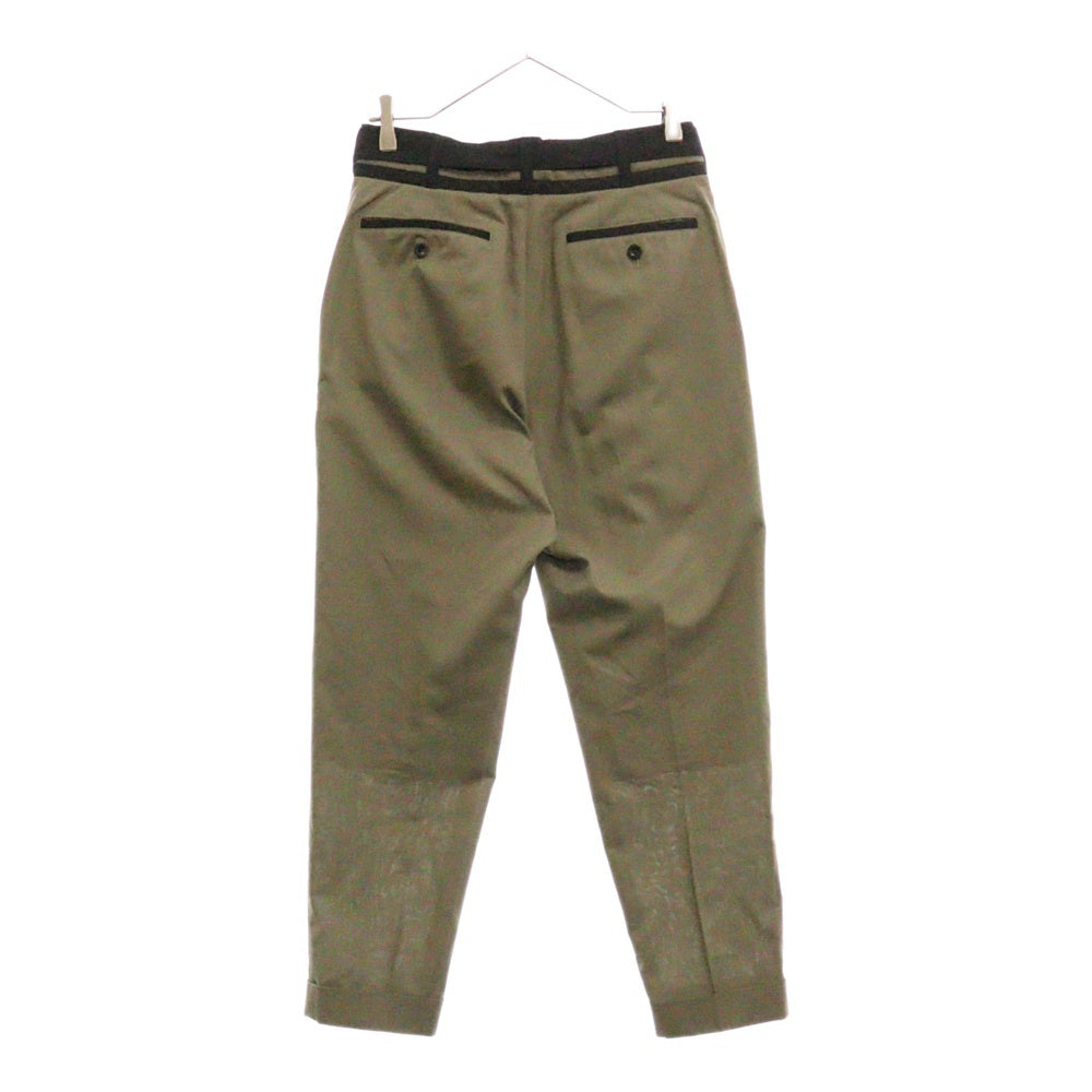 Sacai(サカイ) 21AW SUITING PANTS スーチングパンツ スラックス カーキ 21-02556M