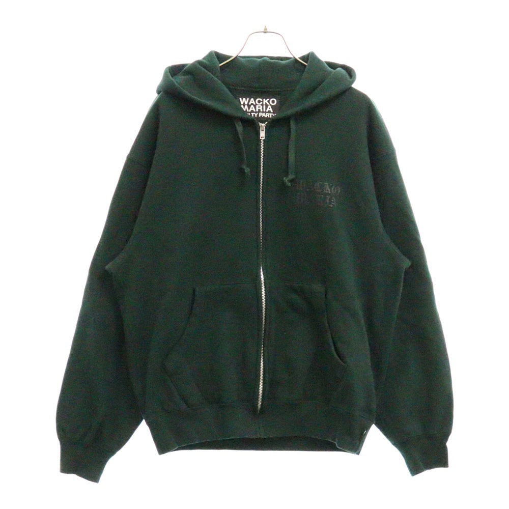 WACKO MARIA(ワコマリア) 24AW HEAVY WEIGHT FULL ZIP HOODED SWEAT SHIRT ヘビーウェイト フルジップフーデッドスウェットシャツ パーカー グリーン 24FW-WMC-SS02