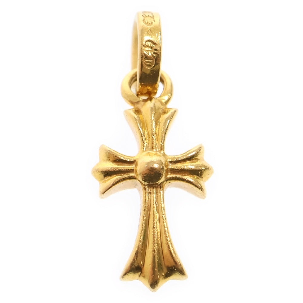 CHROME HEARTS(クロムハーツ) 22K CRS BBYFAT P/DIA ベイビーファットクロス PAVEダイヤ ペンダントトップ ゴールド BCA035