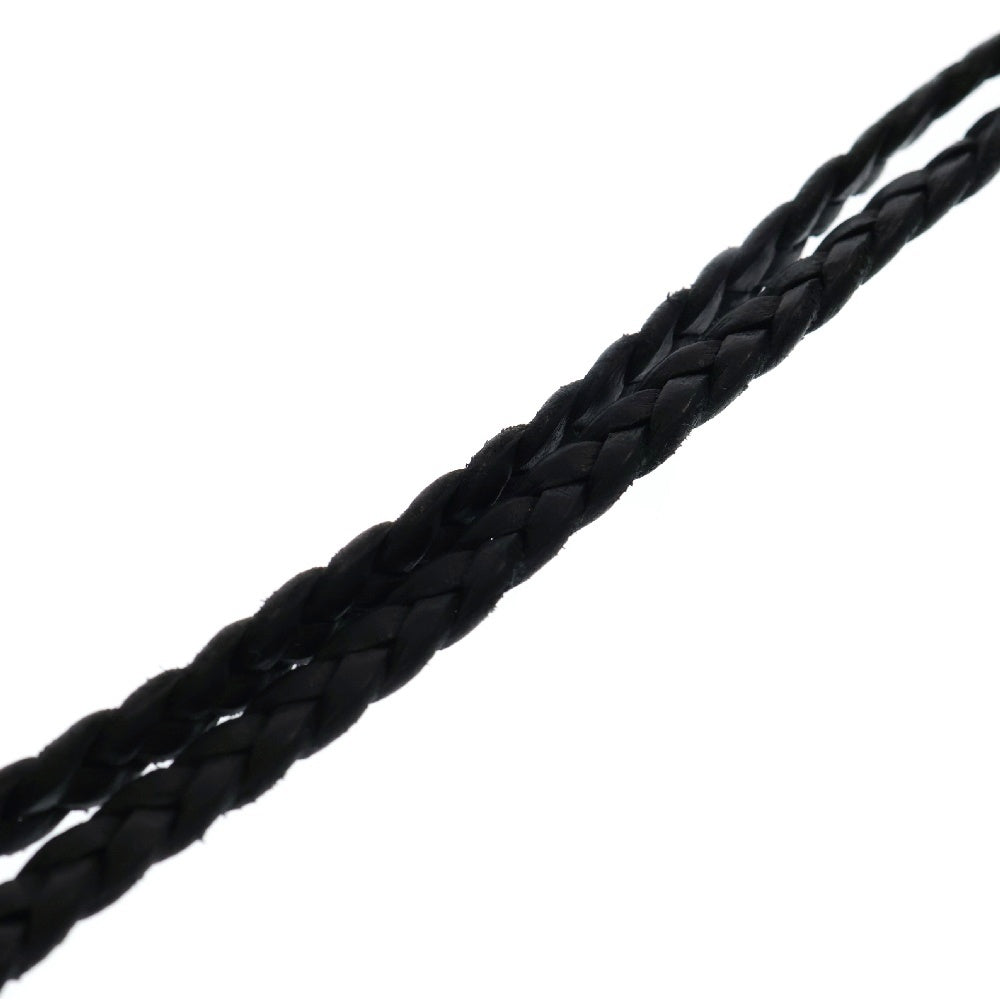 CHROME HEARTS(クロムハーツ) EWLP CRS アイウェアループ クロスバンド レザーブレード ネックレス シルバー/ブラック