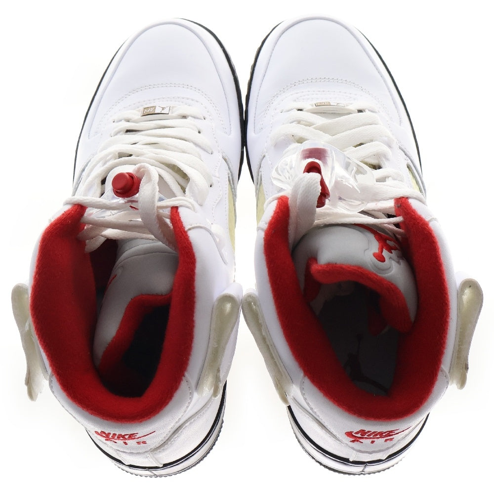 NIKE(ナイキ) 【観賞用 2008年製】AIR JORDAN 5 FUSION VARSITY RED エアジョーダン5 フュージョン バーシティレッド ミッドカットスニーカー US8/26cm 318608-161