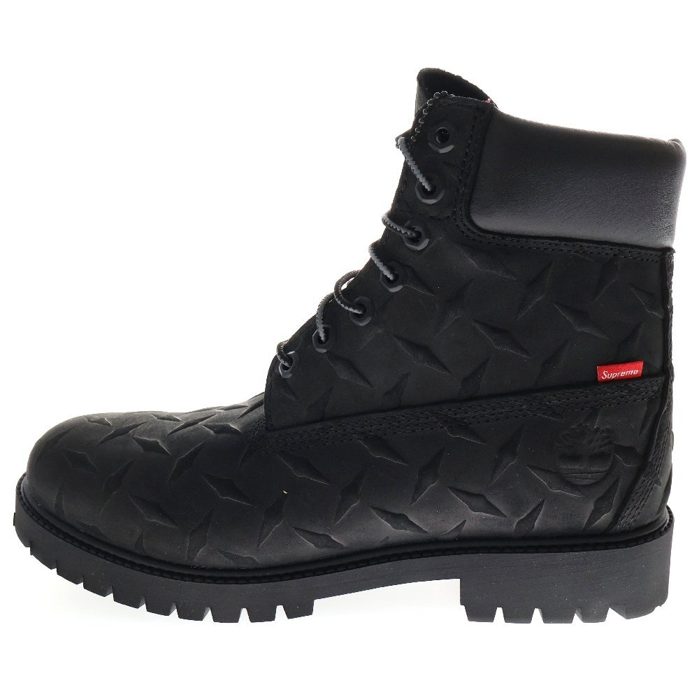 SUPREME(シュプリーム) 23AW ×Timberland Diamond Plate 6 Inch Premium Waterproof Boot ダイヤモンドプレート 6インチ プレミアム ハイカットブーツ US9/27cm TB0A6DE1001