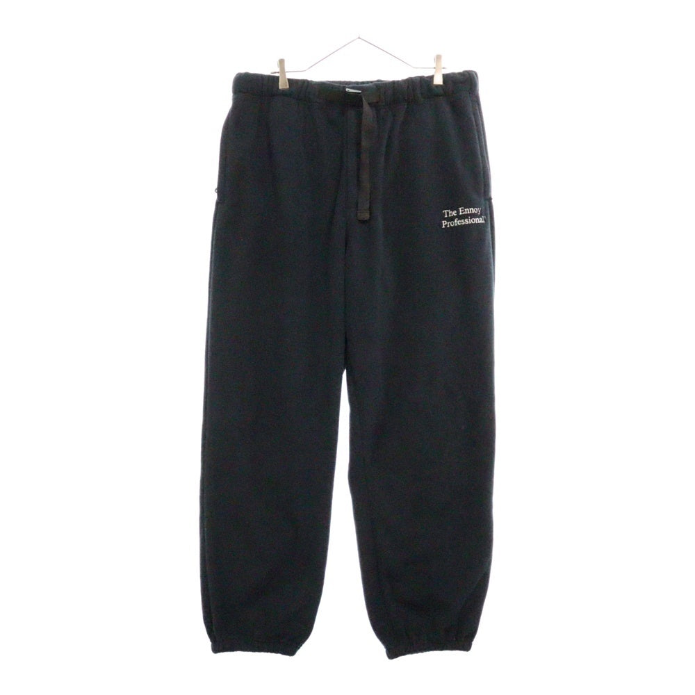 The Ennoy Professional(エンノイプロフェッショナル) 24AW Polartec Fleece pants フロントロゴ刺繍 ポーラテック フリースパンツ ネイビー AW24BRENPT06LP
