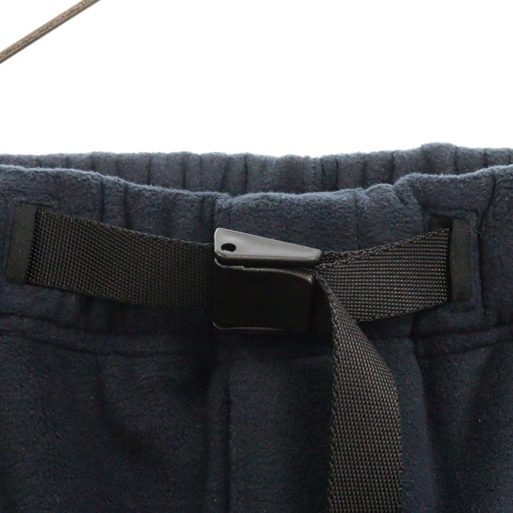 The Ennoy Professional(エンノイプロフェッショナル) 24AW Polartec Fleece pants フロントロゴ刺繍 ポーラテック フリースパンツ ネイビー AW24BRENPT06LP
