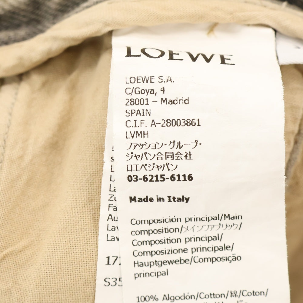 LOEWE(ロエベ) ミディアムウェイト ブリーチドコットン デニムパンツ ベージュ レディース S359Y11XCJ