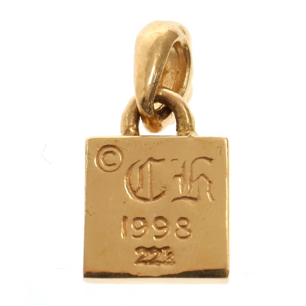 CHROME HEARTS(クロムハーツ) 22K FRAMED CH PLUS 1DIA フレームドCHプラス 1ダイヤ ペンダントトップ ゴールド BCA047
