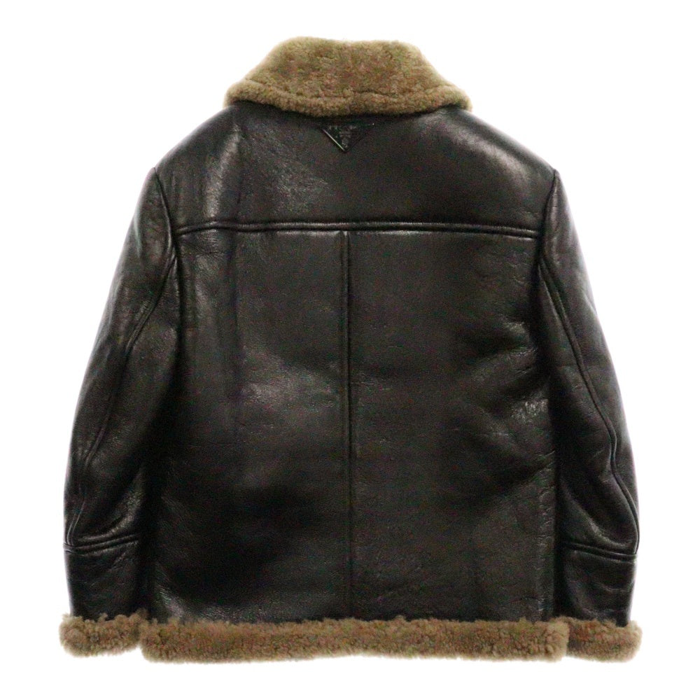 PRADA(プラダ) オーバーサイズ ムートンジャケット ブラック 58A126 レディース