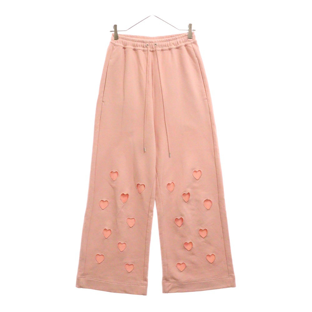MAISON SPECIAL(メゾンスペシャル ) Many Heart Cutouts Sweatpants メニーハート カットアウト スウェットパンツ ピンク レディース 21242465312