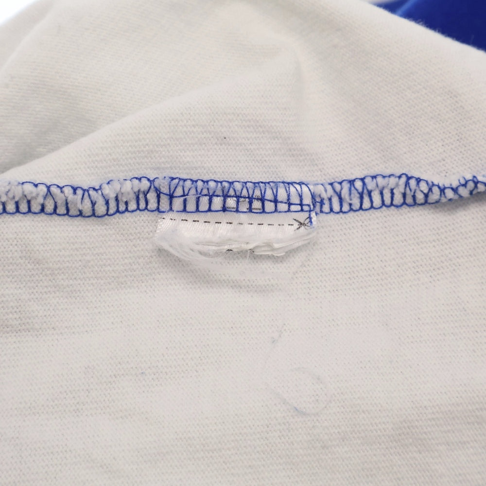 POLO RALPH LAUREN(ポロラルフローレン) ロゴエンブロイダリー ボーダー 長袖ラガーシャツ ブルー/ホワイト