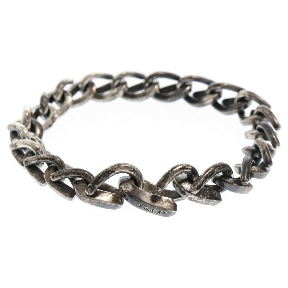 TIFFANY & Co.(ティファニー) FORGE MEDIUM LINK BRACELET フォージ ミディアム ブレスレット 20リンク シルバー/ブラック