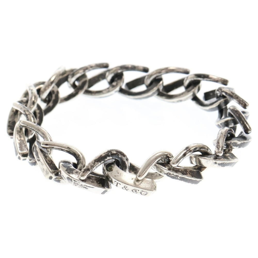 TIFFANY & Co.(ティファニー) FORGE LARGE LINK BRACELET フォージ ラージ ブレスレット 15リンク シルバー/ブラック