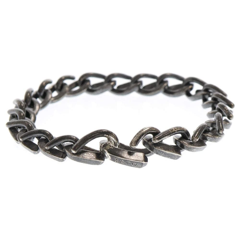 TIFFANY & Co.(ティファニー) FORGE MEDIUM LINK BRACELET フォージ ミディアム ブレスレット 21リンク シルバー/ブラック